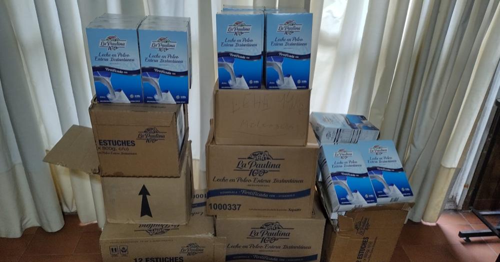 Los 100 kilos de leche sern entregados a los vecinos de los distintos barrios de Lomas