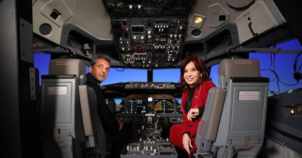 Sergio Massa y Cristina Kirchner compartieron acto por Aerolíneas Argentinas y dispararon contra el FMI