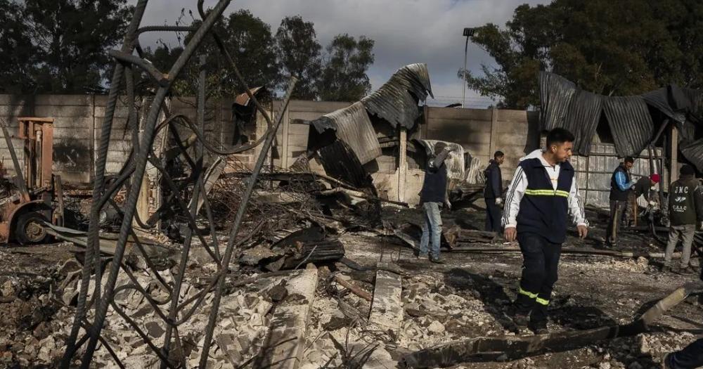 El lugar había quedado devastado por un incendio