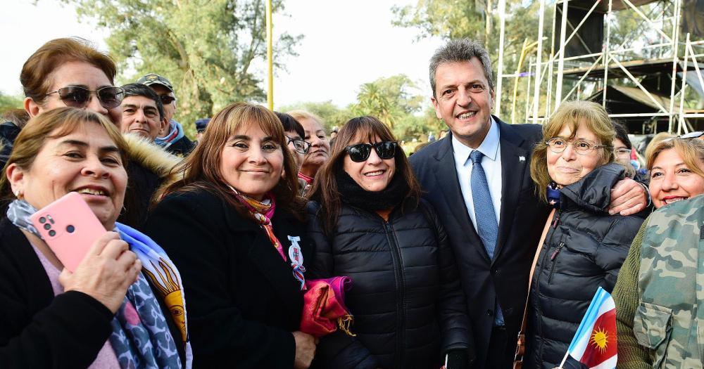 Massa estuvo recientemente en Santiago del Estero
