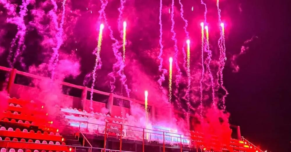 Los fuegos de artificio para la inauguración