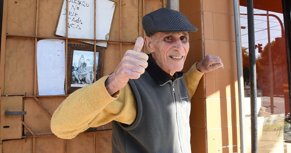 El lomense disfruta mucho de la compañía de su familia