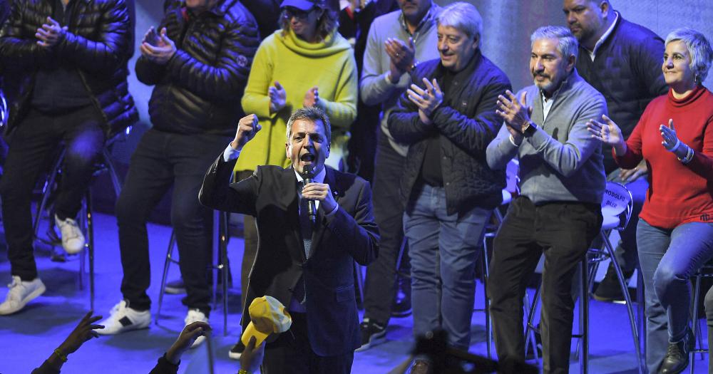 Junto a Agustín Rossi y Wado de Pedro