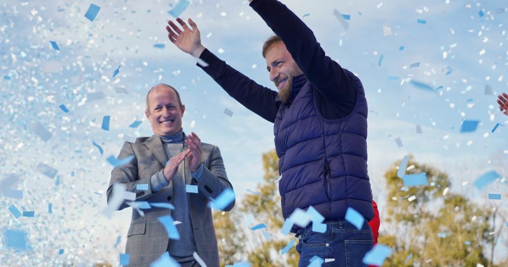 Martín y Fede Otermín en el Parque de Lomas