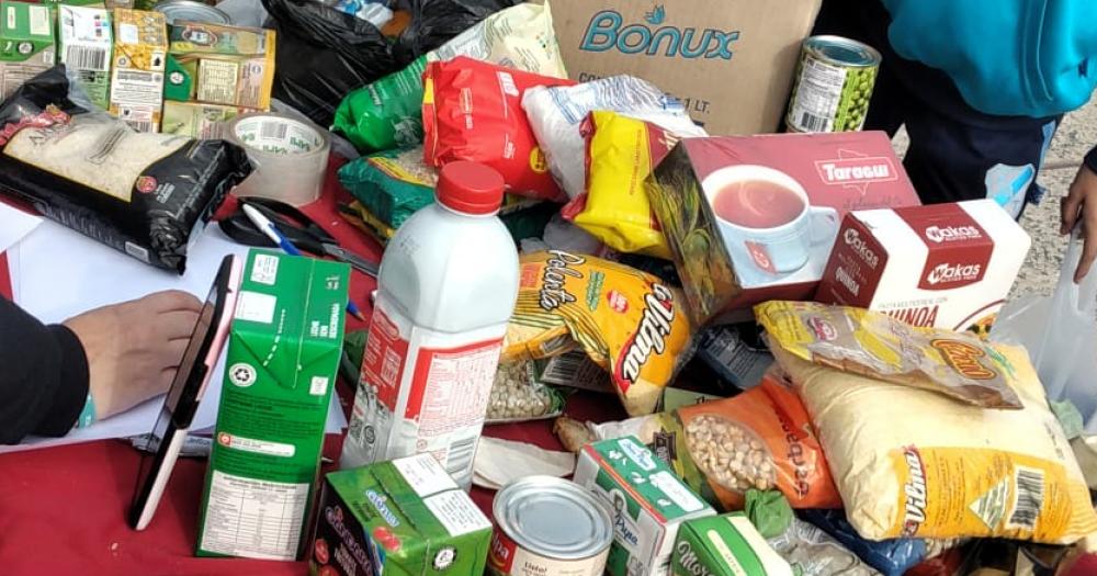 Lograron armar 40 cajas de alimentos que ser�n donadas a instituciones de la zona