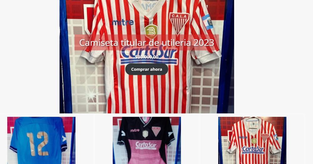 Los Andes pone a la venta la camiseta de sus futbolistas