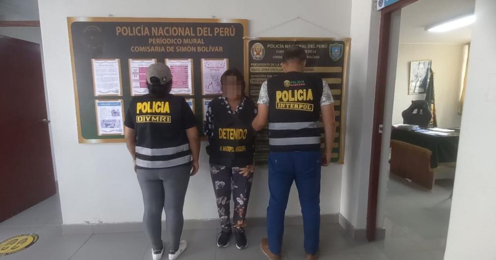 La pareja fue detenida en Perú