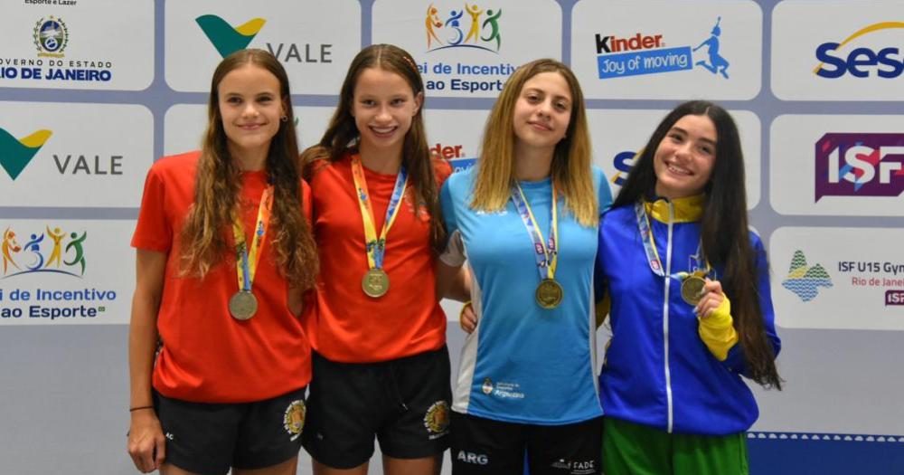 Sabina Montiel terminó tercera en la Gimnasiada Mundial Escolar