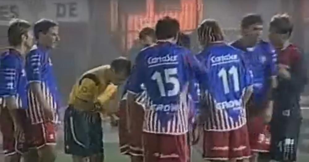 Los Andes fue el primero en aprovechar el aerosol en el fútbol argentino