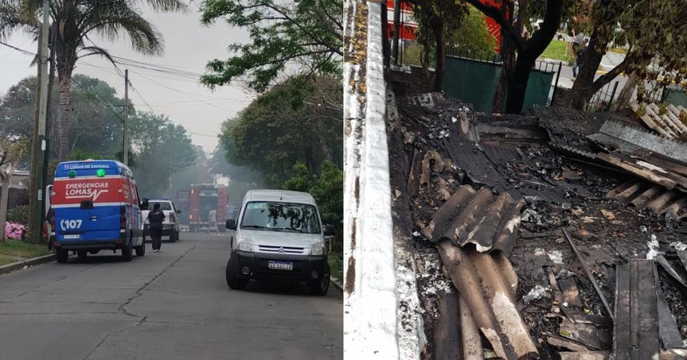 La propiedad quedó destruida