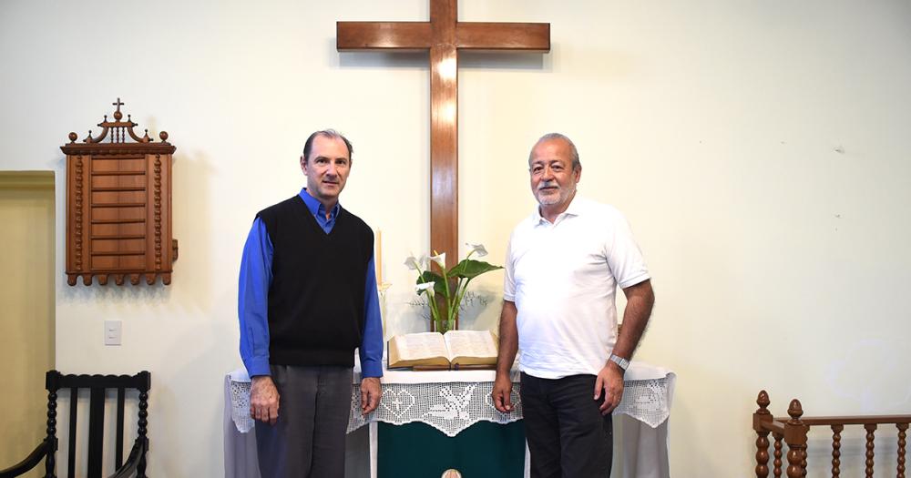 Edgardo y Mario contaron la historia de la Congregación San Lucas y los inicios en Banfield