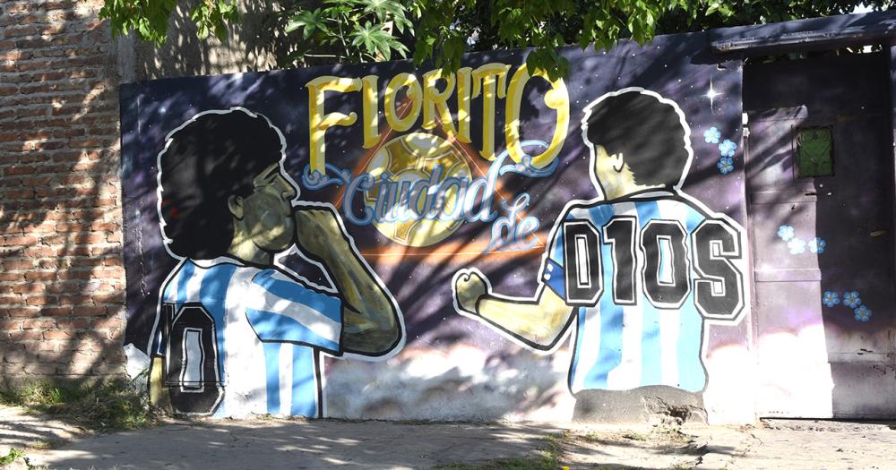 Los murales que homenajean a Maradona en Fiorito su cuna