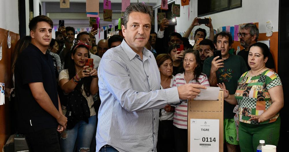 El candidato a presidente votó en Tigre