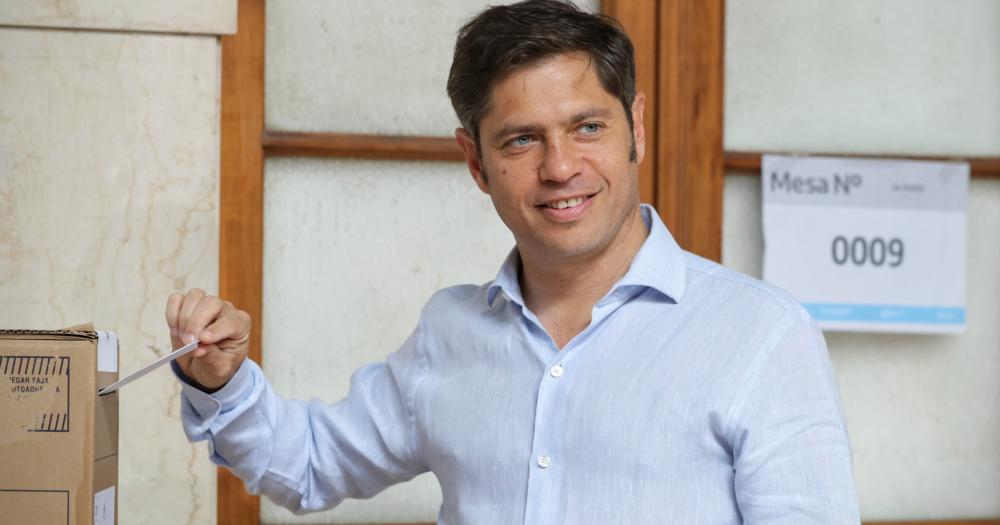 Kicillof votó en La Plata