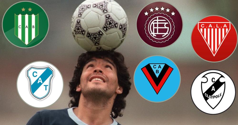 Maradona presente en los clubes de la zona Sur