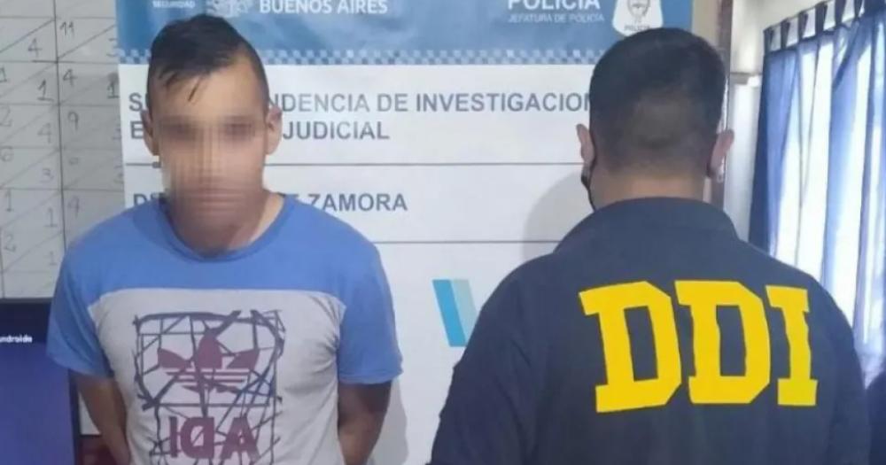 El momento de la detención de Daniel Ríos