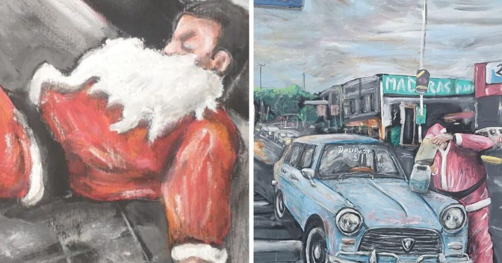 Se busca al Papaacute Noel maacutes bizarro- la propuesta de un artista local