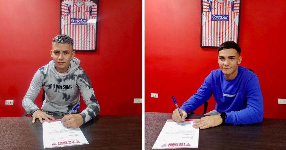 Dos juveniles de Los Andes firmaron su primer contrato