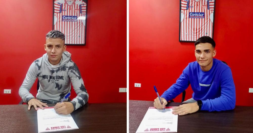 Dos juveniles de Los Andes firmaron su primer contrato