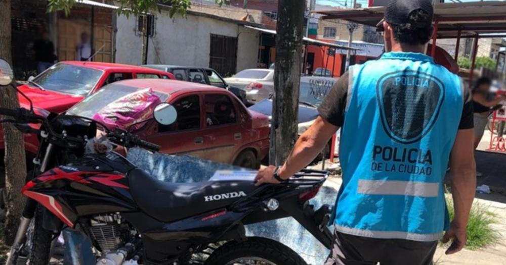 La moto sustraída fue recuperada por la Policía de la Ciudad