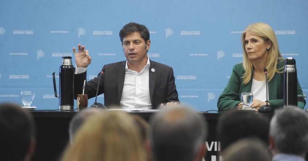 Conferencia de prensa junto a Verónica Magario