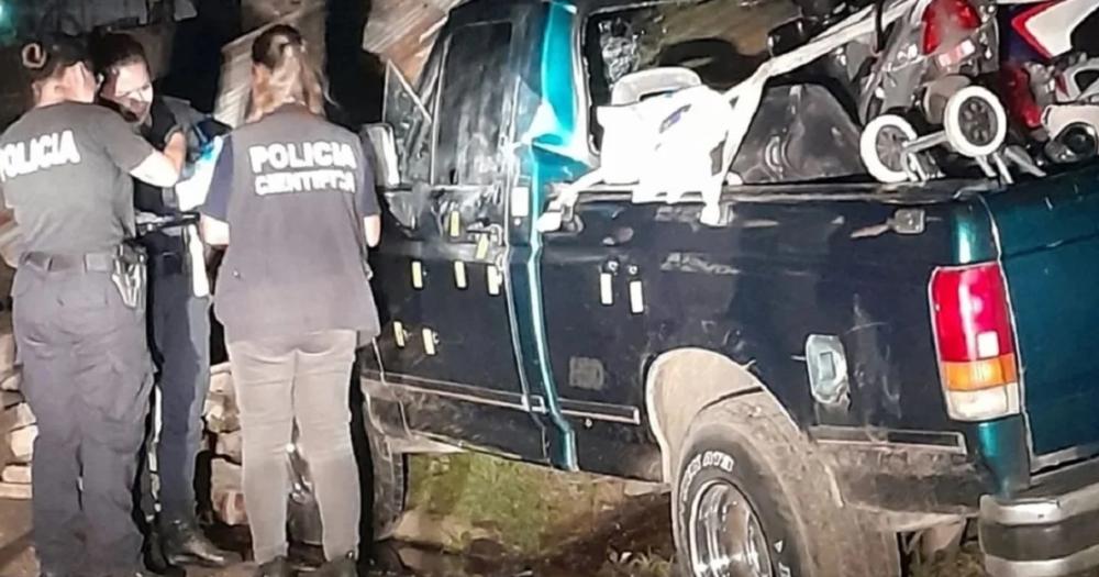 La camioneta de la víctima recibió 10 impactos de bala