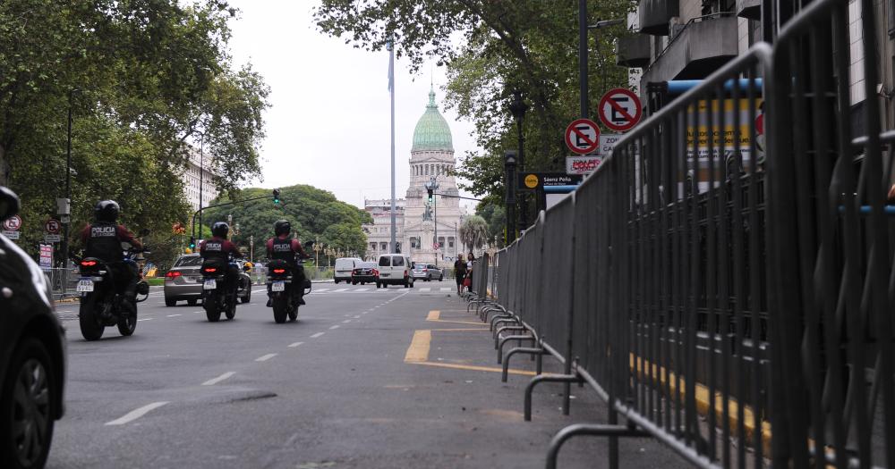 Preparan un megaoperativo de seguridad en los alrededores del Congreso