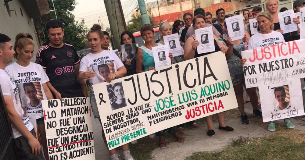 Una de las marchas para pedir justicia por José Luis Aquino