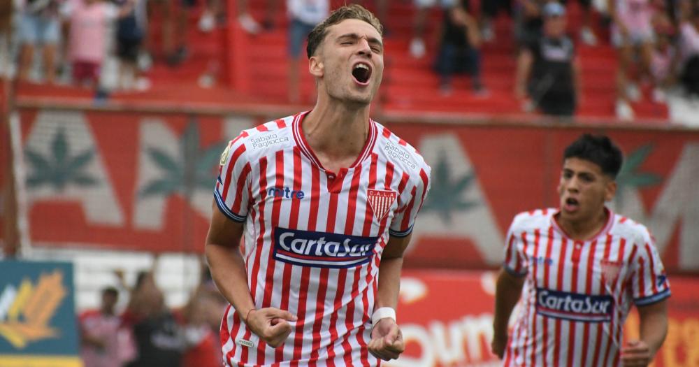 Manuel Brondo celebró su primer gol con la camiseta de Los Andes