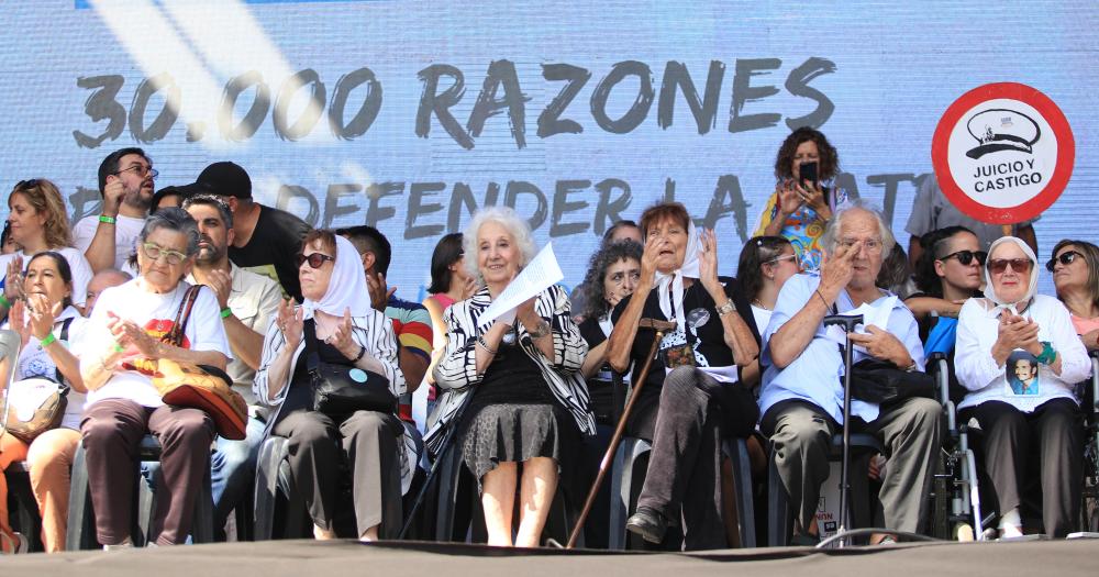 Estela de Carlotto criticó a Javier Milei y Victoria Villarruel en el Día de la Memoria