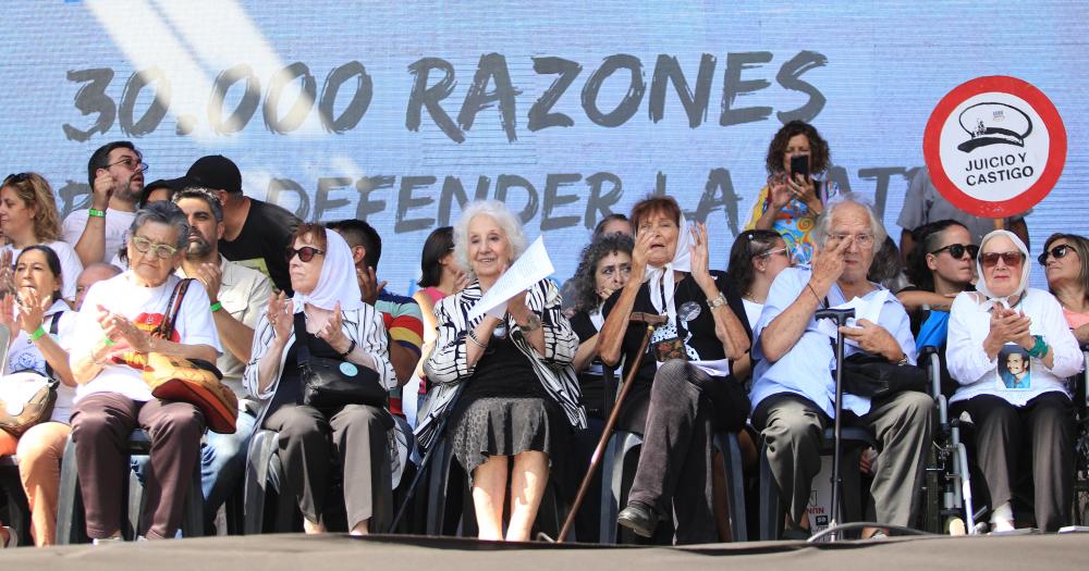 Estela de Carlotto criticó a Javier Milei y Victoria Villarruel en el Día de la Memoria