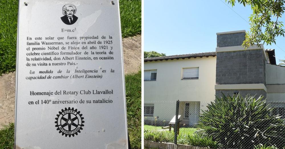 A 99 antildeos de la visita de Einstein a Llavallol- doacutende estuvo hospedado