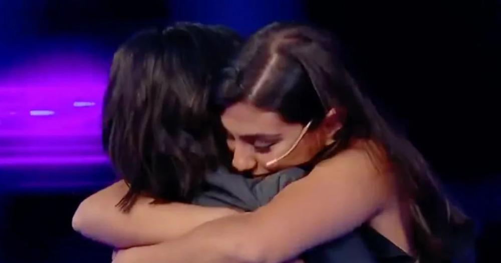 El abrazo de Lucía y Rosina
