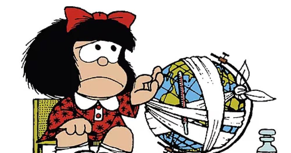 Mafalda y su globo terrqueo