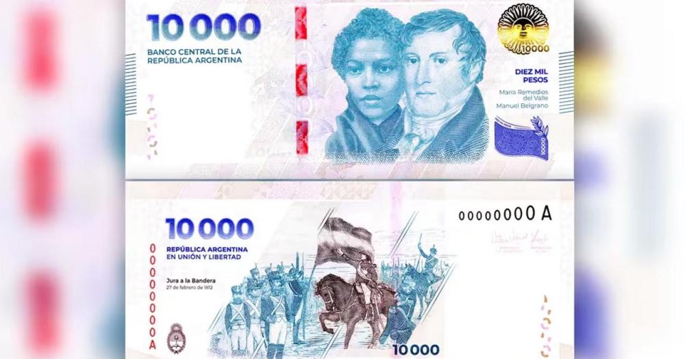  Manuel Belgrano y de María Remedios del Valle los protagonistas del billete