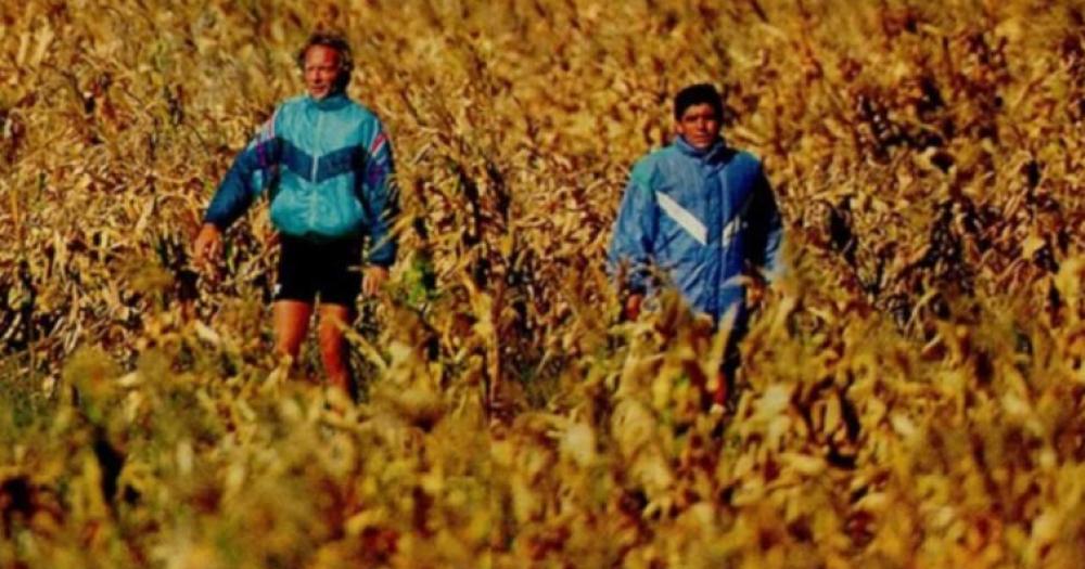 Otros tiempos- Signorini y Maradona en La Pampa en la preparación para el Mundial 94