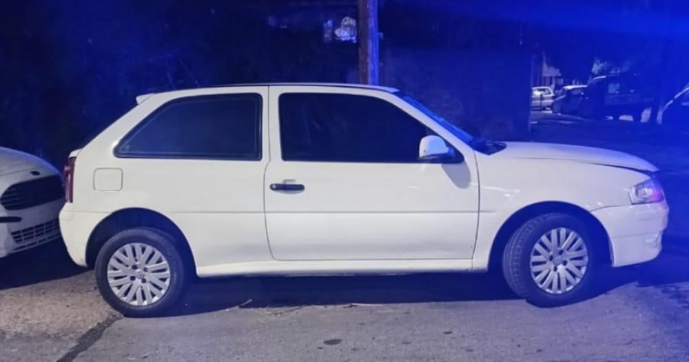 El vehículo sustraído tenía pedido de secuestro activo