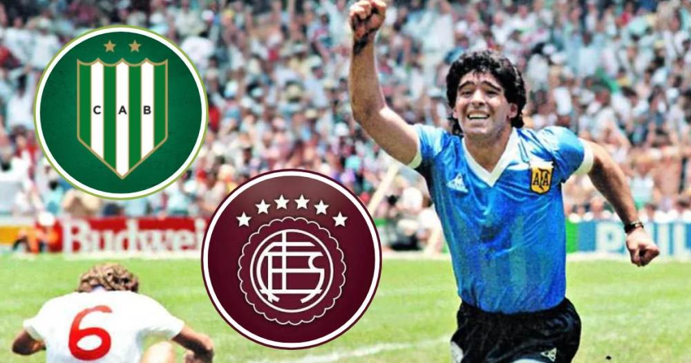 Banfield y Lanús recordaron la hazaña de Diego Maradona