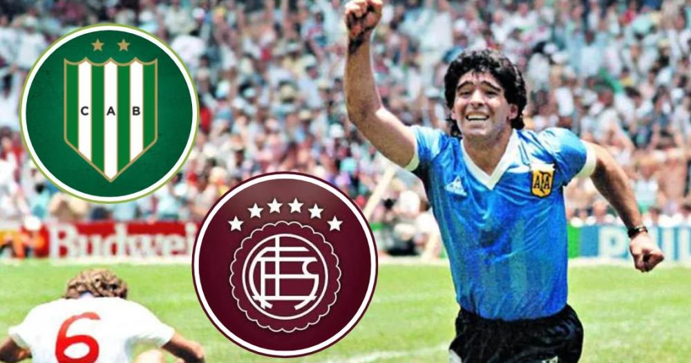 Banfield y Lanús recordaron la hazaña de Diego Maradona