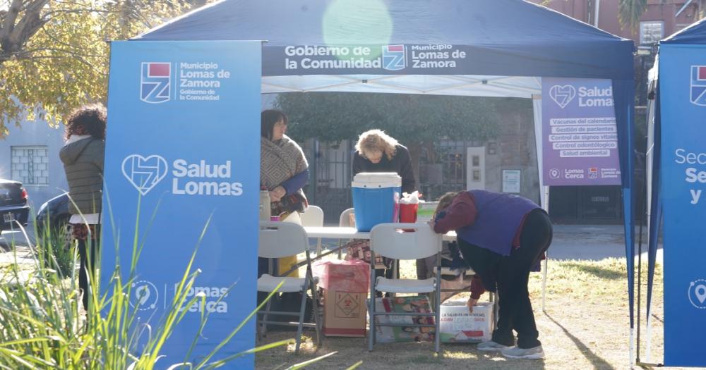 Salud lleva sus servicios a los distintos barrios de Lomas