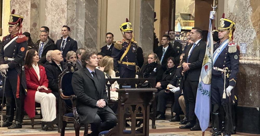 El Presidente asistió junto a Karina Milei y a Victoria Villarruel