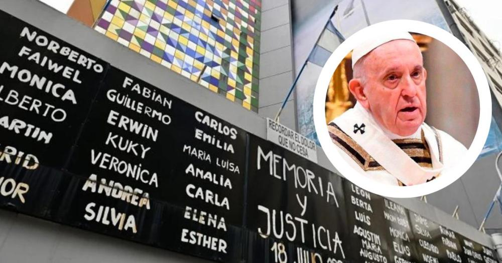El papa Francisco envió una carta expresndose en un nuevo aniversario del atentado a la AMIA