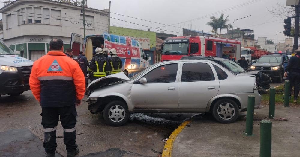 Ocurrió en el cruce de Alsina y Matheu