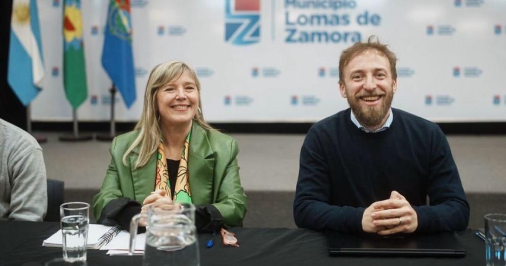 Federico Otermín y Cristina Álvarez Rodríguez mantuvieron un encuentro con comunidades religiosas de Lomas