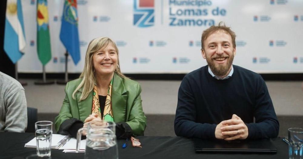 Federico Otermín y Cristina Álvarez Rodríguez mantuvieron un encuentro con comunidades religiosas de Lomas