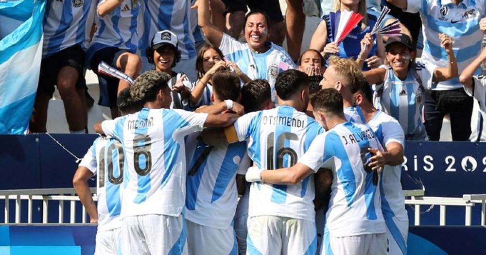 Argentina ganó tres puntos claves ante Irak en los Juego Olímpicos