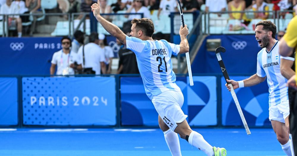 Domene celebra su gol ante Nueva Zelanda