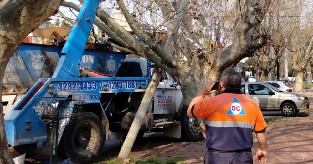 Defensa Civil intervino en el lugar