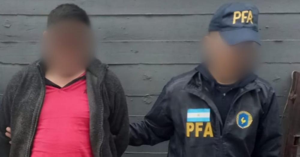 El prófugo detenido por la PFA