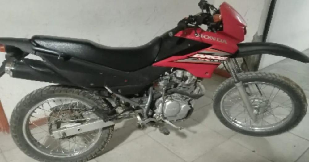 La moto robada